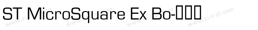 ST MicroSquare Ex Bo字体转换